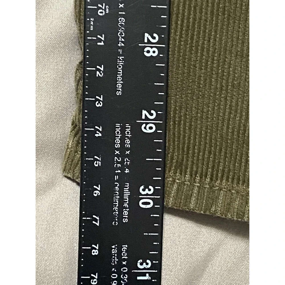 Banana Republic Corduroy Pants Mens 35x32 Green Gorpcore Straight Leg 0879